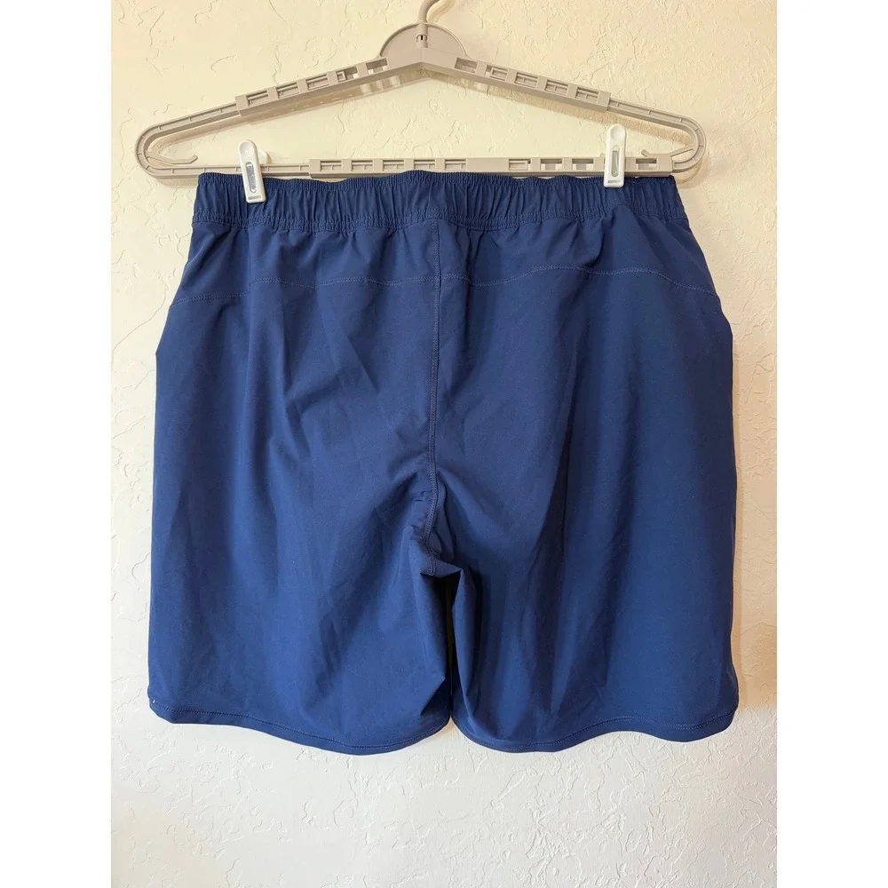 Lands End Sport Navy Blue Board Shorts Swim Trunks Plus Size 16W Pockets Lined